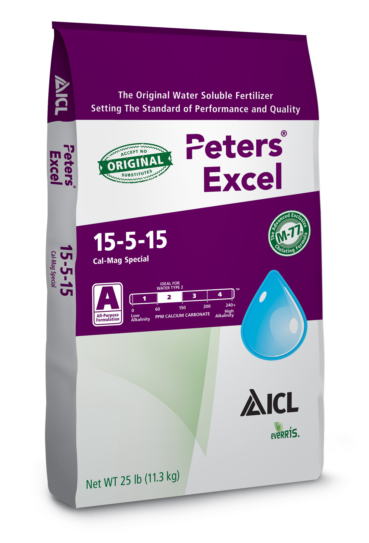 Peters Excel 15-5-15 Cal-Mag Special with Black Iron - 25 lb Bag - Water Soluble Fertilizer